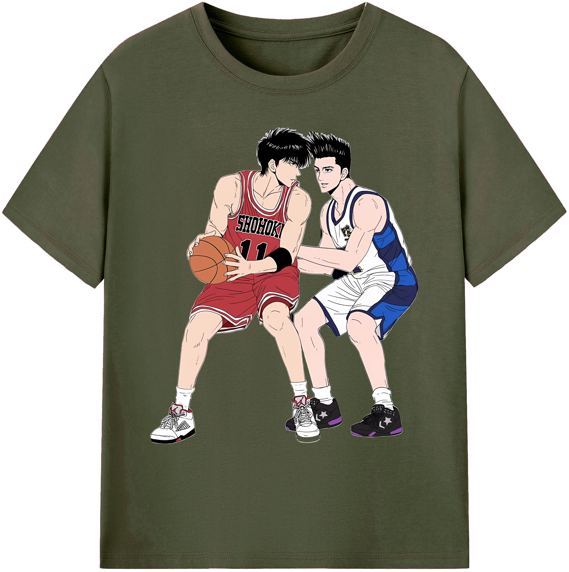 （画像用） SLAM DUNK／スラムダンク 綿100％ メンズ半袖Tシャツ｜肌触りやわらか＆通気性